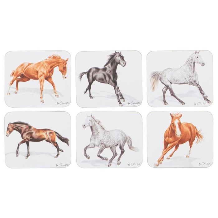 Ashdene Horses Charlotte Set Of 6 Coasters