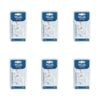 6x 40pc Malli Sewing Classic Plastic Sewing Dressmaking Buttons Round 11mm White