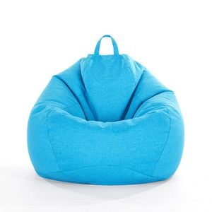 Catzon Bean Bag Chair Cover (No Filler) Linen Washable-SkyBlue(3XL)