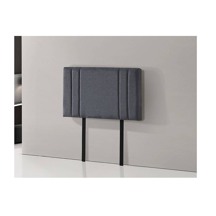 Palermo Linen Fabric Single Bed Deluxe Headboard - Grey