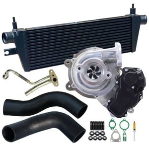 Upgrade Billet Turbo Charger With 52mm Intercooler & Hoses And Genuine Oil Feed Pipe For Toyota Fortuner 1gd-ftv 2.8l 2015-2020