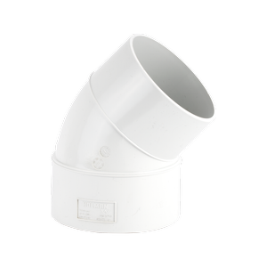 Holman 100mm 43º DWV PVC Bend in Pipe