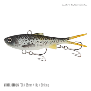 Samaki Vibelicious Fork Tail Vibe 85mm Soft Plastic Fishing Lure Slimy Mackeral