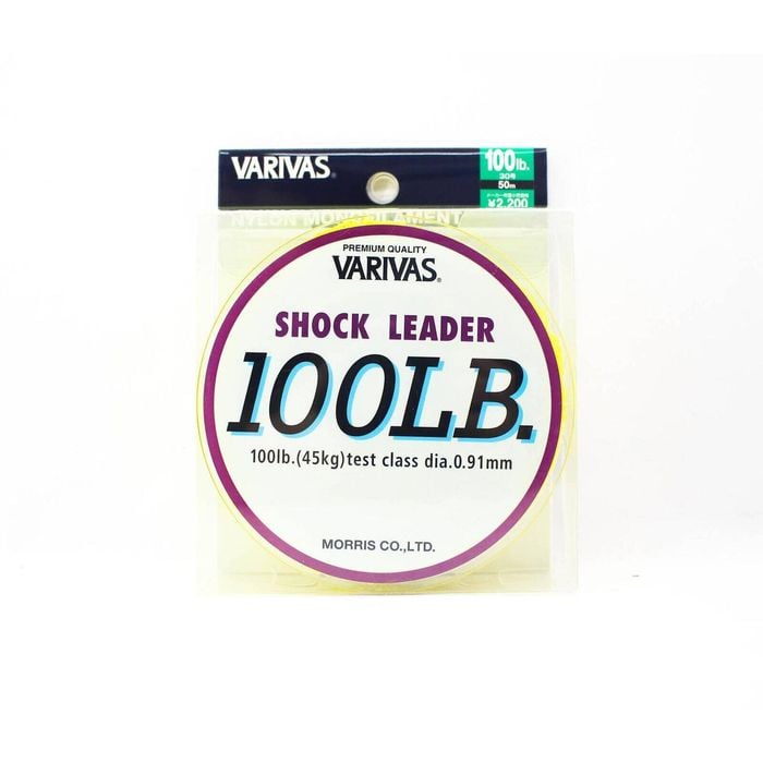 Varivas Monofilament Nylon Shock Fishing Leader 50m 100lb