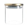 Argon Tableware Glass Storage Jar with Metal Lid - Silicone Seal - 550ml - Gold
