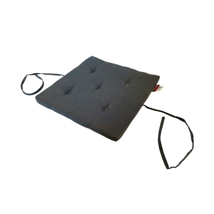 Mojo 40cm Black Chair Pad Outdoor Cushion