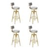 Levede 4pcs Bar Stool - Grey