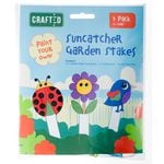 Crafted Paint Your Own Suncatcher Garden Stakes - 3 Pack