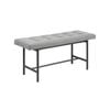 Modern Home Living JORY Bench Seat 100cm(W) x 37cm(D) x 46.5cm(H) - Light Grey
