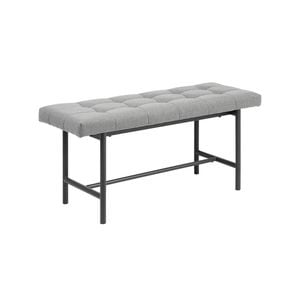 Modern Home Living JORY Bench Seat 100cm(W) x 37cm(D) x 46.5cm(H) - Light Grey