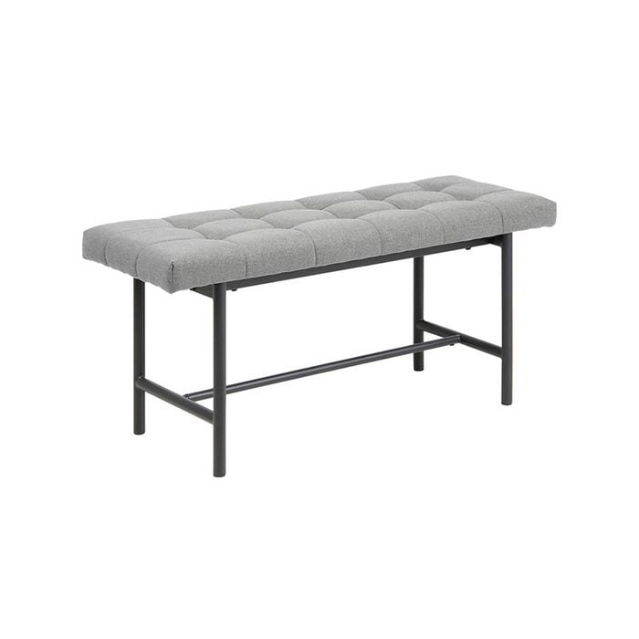 Modern Home Living JORY Bench Seat 100cm(W) x 37cm(D) x 46.5cm(H) - Light Grey