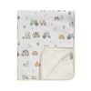 Living Textiles Sherpa Baby Blanket Tractor Ride | Warm Cot & Pram Blanket