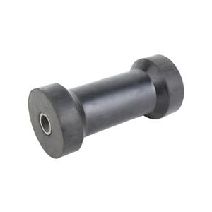 Sunrise Rubber Roller Keel Roller 6" 20mm Bore Black - Brr620