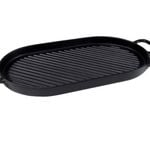 Chasseur Oval Stove Top Grill 42 x 20cm - Black