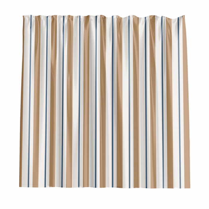 Barelli 180 x 180cm Nautical Stripes Polyester Shower Curtain