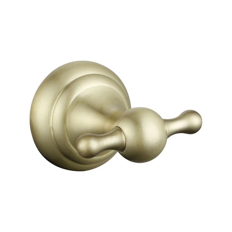 Maestro Twin Robe Hook Brass