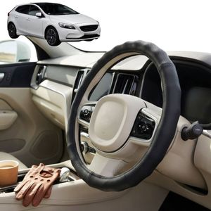 Australian Goose Steering Wheel Cover for Volvo V40 2013 - 2019 Circle Black