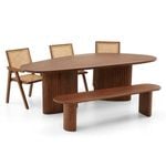 Annangrove Indoor 2.5m Timber Dining Set with bench and Chairs