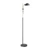 Cla Lighting Tettu Adjustable Height Swivel Head Floor Lamp Sand Black 1 Head