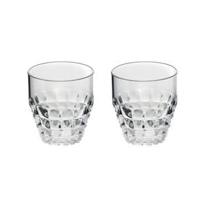 2PK Guzzini Tiffany 350ml/9.5cm Plastic Low Tumbler - Clear