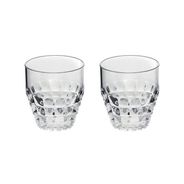 2PK Guzzini Tiffany 350ml/9.5cm Plastic Low Tumbler - Clear