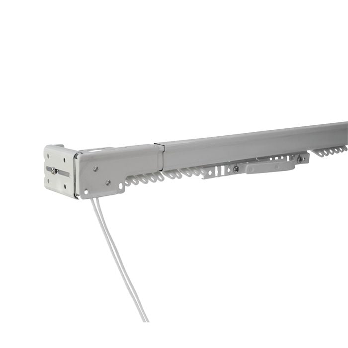 Zone Interiors 280-500cm White Montana Cord Drawn Expanding Curtain Track