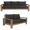 Stud 2pc 3+2 Seater Outdoor Patio Sofa Lounge Set with Solid Timber Frame