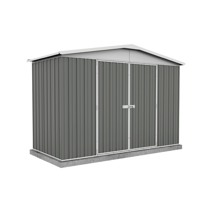 Absco Sheds 3.0 x 1.44 x 2.06m Woodland Grey Regent Double Door Garden Shed