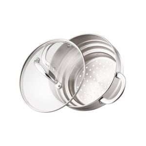 Raco Steel Essentials Stainless Steel Universal Steamer With Lid 16/18/20cm
