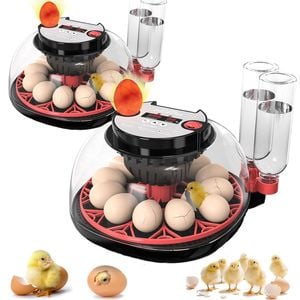 Advwin 2PCS  12 Eggs Incubator Fully Automatic Water Refill