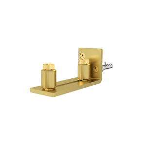 Rolltrak Brushed Brass Barn Door Floor Guide 