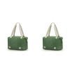 2PK Tosca Foldable & Expandable Holiday/Travel Tote Bag Moss