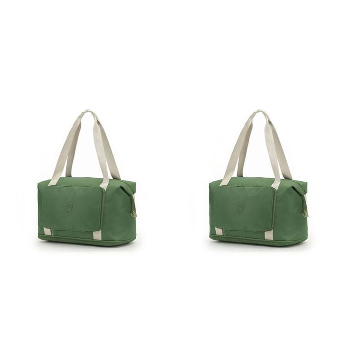 2PK Tosca Foldable & Expandable Holiday/Travel Tote Bag Moss