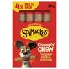 Schmackos 240g Chomp 'n' Chew Dog Treat Sausage Sizzle Flavour - Pack of 4