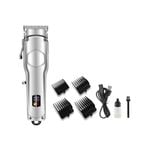 Cordless Hair Clipper Beard Trimmer LCD Display 3.7V 2000mAh Rechargeable