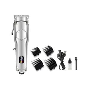 Cordless Hair Clipper Beard Trimmer LCD Display 3.7V 2000mAh Rechargeable