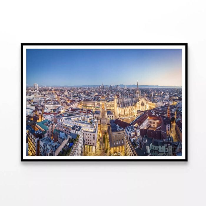 Duomo Di Milano With Sky  Print 100% Australian Made 90x60cm  (Poster)