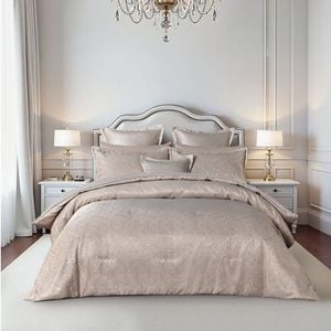 6pc Bianca Bellagio Super King Gold Polyester Comforter Set