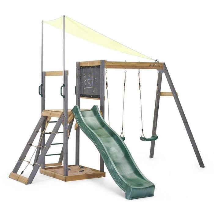 Plum Play Siamang Kids/children Wooden Outdoor Playset W/slide/swing 3y+