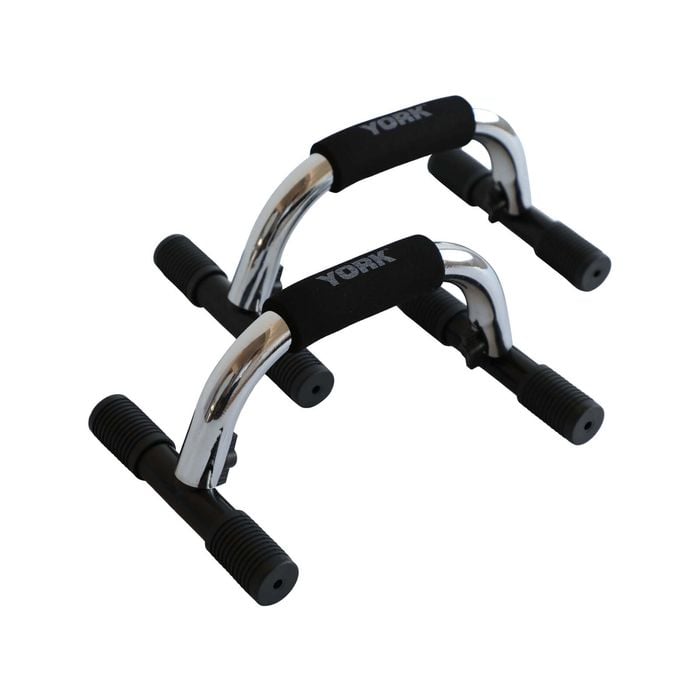 York Chrome Push Up Bar Pair