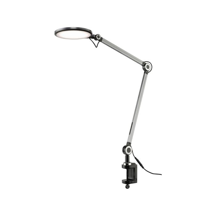Brilliant 107cm Black Thrive Light Tone Changing LED Adjustable Clamp Lamp