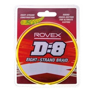 Rovex D:8 Braid Hi Vis Yellow 300yd 50lb Fishing Line
