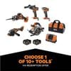 AEG 18V 4.0Ah 5 Piece FUSION Brushless Kit