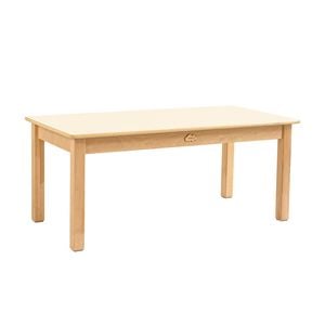 Jooyes Kids Birch And White Rectangular Table - H58cm - 120cm | Kids Table | 58cm