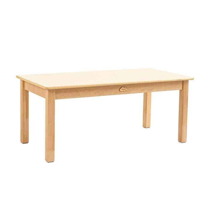 Jooyes Kids Birch And White Rectangular Table - H58cm - 120cm | Kids Table | 58cm