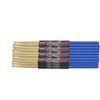 12 Pack Of 5a Maple Drumsticks With Rubber Grips blue