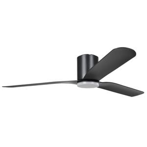 Eglo Iluka 60" Dc Fan 18w Led Tri-col Black Hugger