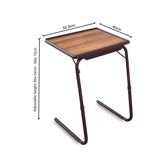 TABLE BUDDY Adjustable Folding Table Alder