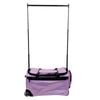 Advwin 3-in-1 Rolling Dance Bag with Instant Changing Design, 26-Inch Portable Garment Rack & USB Light Glitter Purple