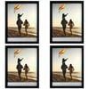 4PK Frankie & Me Window Wood 11x14'' Picture Frame Home/Office Photo Decor Black